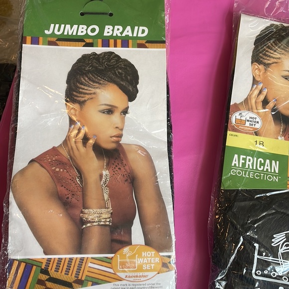 Sensationnel Jumbo Braid Hair Extensions African Collection Color 1B NEW - Picture 5 of 6